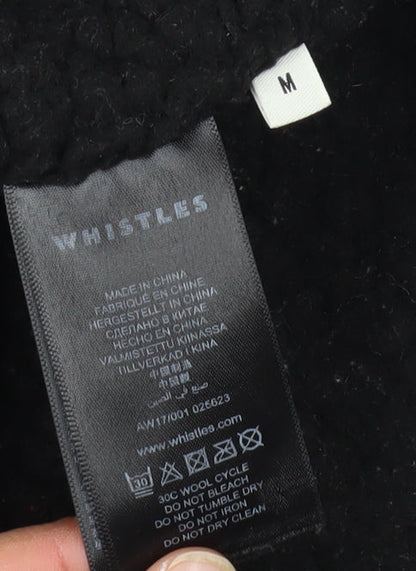 Womens UK Size M Whistles Black Parka Coat