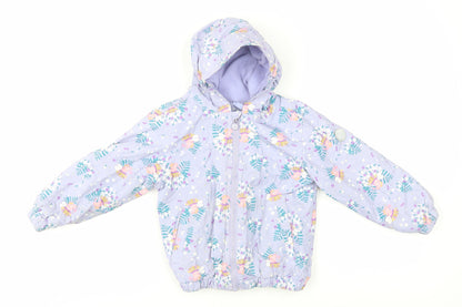 Regatta Girls Purple Peppa Pig Floral Parka Jacket 5 Years