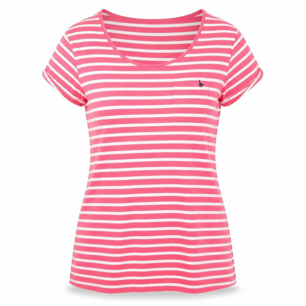 Womens UK Size 14 Jack Wills Pink Basic T-Shirt