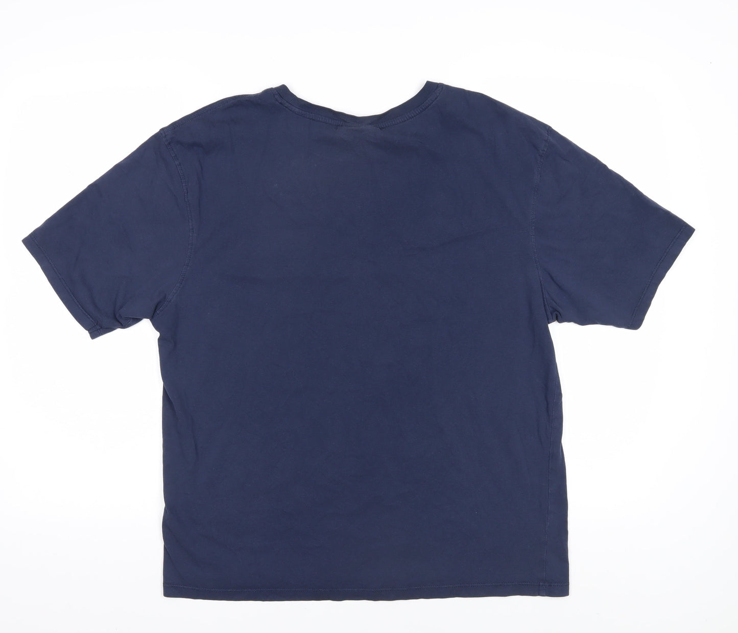 Smith & Jones Men's 2XL Blue Cotton T-Shirt