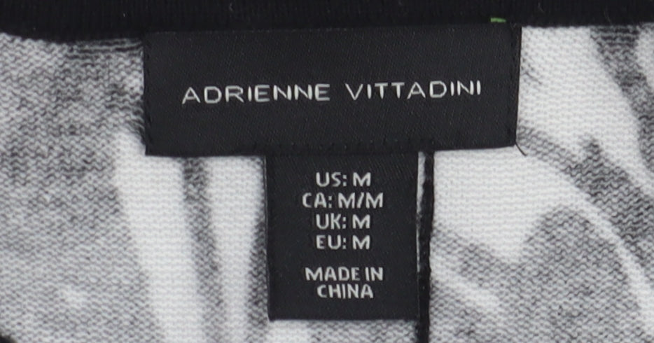 Womens UK Size M Adrienne Vittadini Multicoloured Jersey Blouse