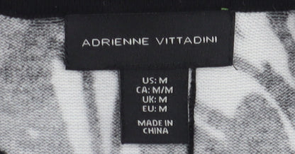 Womens UK Size M Adrienne Vittadini Multicoloured Jersey Blouse