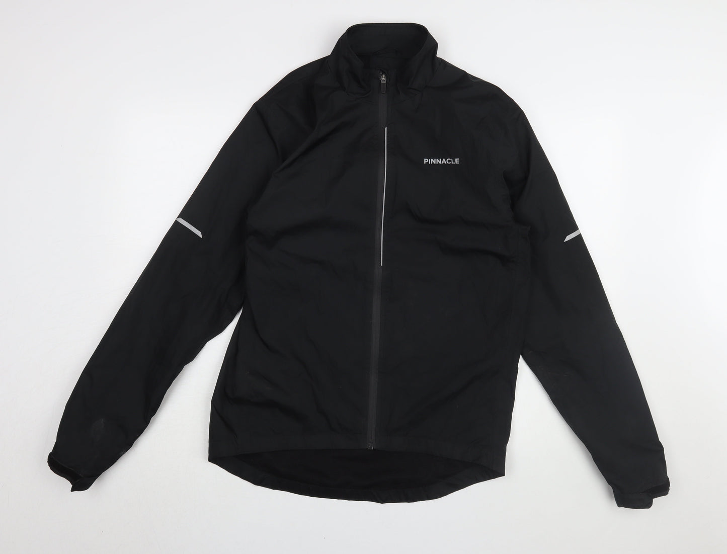 Mens UK Size M Pinnacle Black Windbreaker Coat
