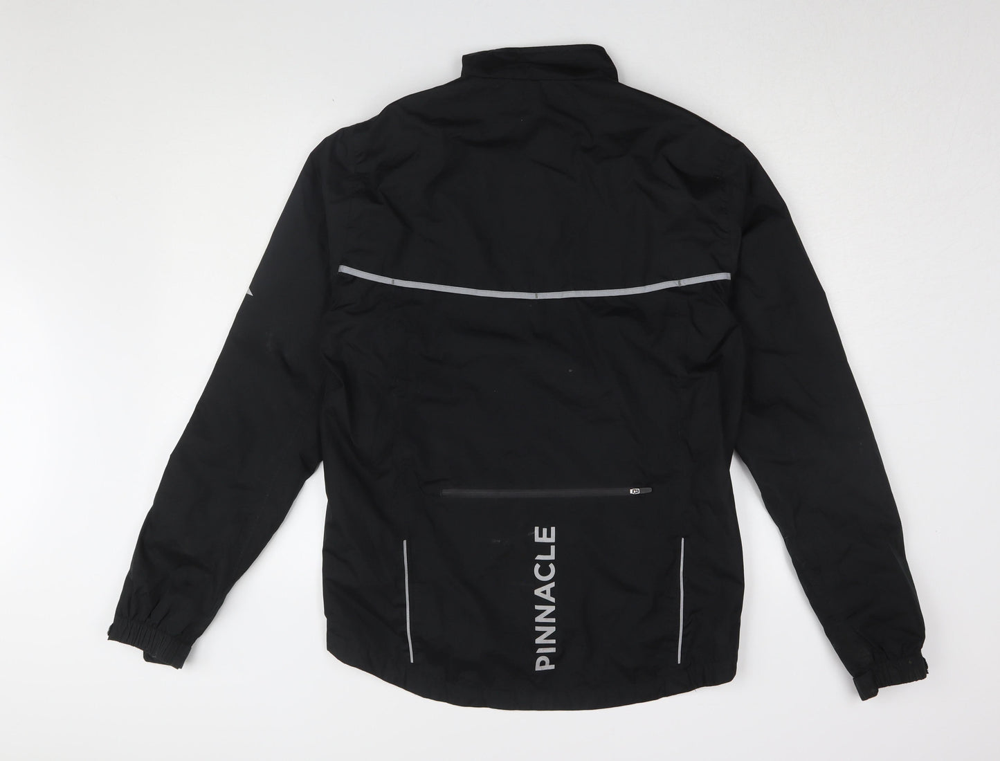Mens UK Size M Pinnacle Black Windbreaker Coat