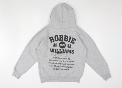 New Spirit Women Grey Medium Pullover Hoodie