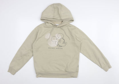 Womens UK Size 2XS Disney Beige Pullover Hoodie