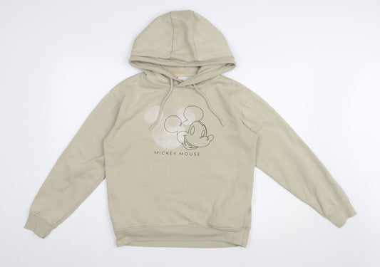 Womens UK Size 2XS Disney Beige Pullover Hoodie