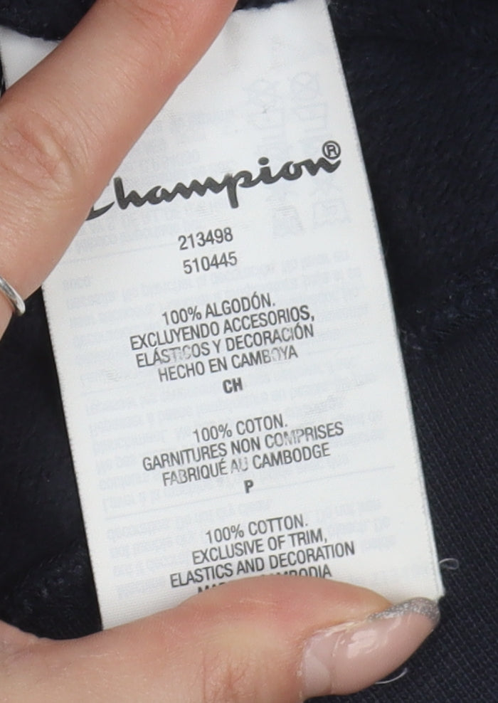 Mens UK Size S Champion Black Pullover Hoodie