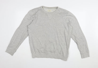 Mens UK Size M Selected Homme Grey Pullover Sweatshirt