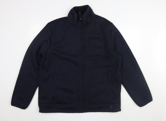 Mens UK Size XL Marks and Spencer Blue Bomber Jacket