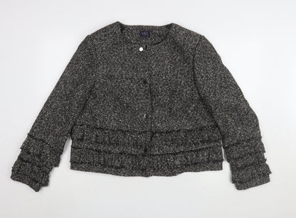 Womens UK Size 18 Marks and Spencer Silver Basic Jacket