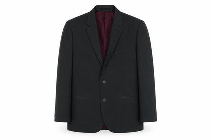 Mens UK Size 38 Charlton Gray Regular Black Suit Jacket