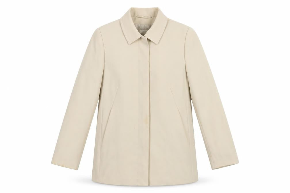 Womens UK Size 14 Marks and Spencer Beige Overcoat
