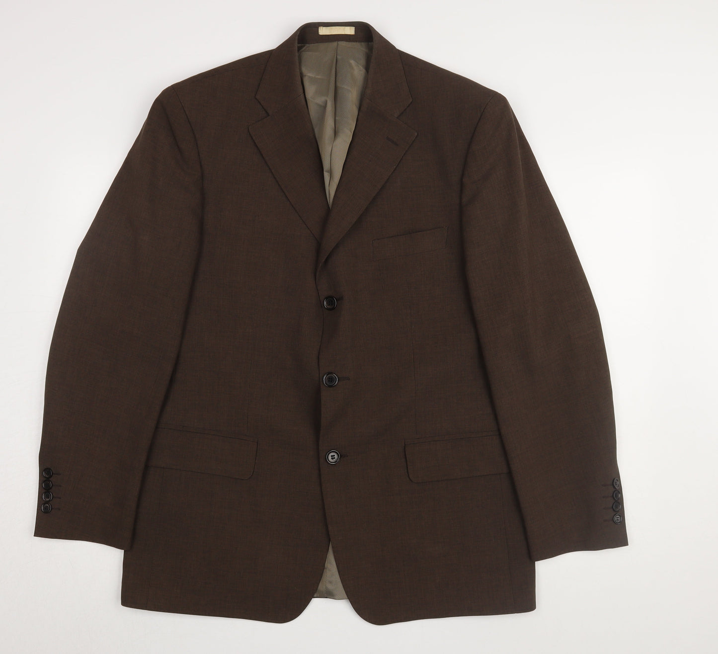 Mens UK Size 40 Greenwoods Regular Brown Suit Jacket