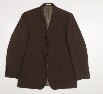 Mens UK Size 40 Greenwoods Regular Brown Suit Jacket