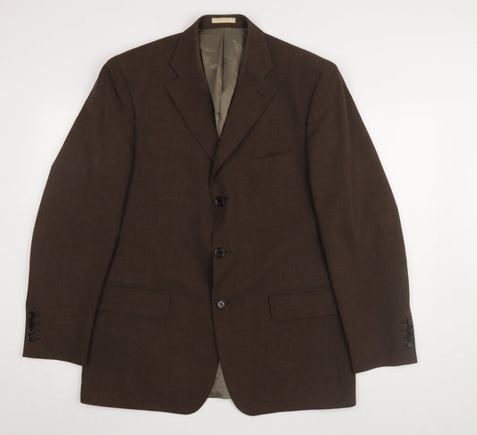 Mens UK Size 40 Greenwoods Regular Brown Suit Jacket