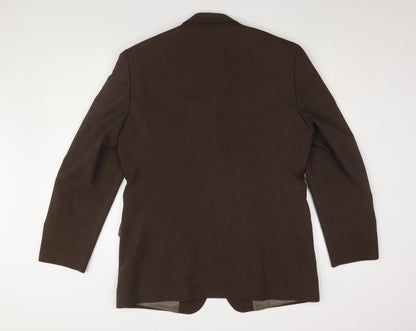 Mens UK Size 40 Greenwoods Regular Brown Suit Jacket
