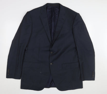 Mens UK Size 42 Marks and Spencer Regular Blue Suit Jacket