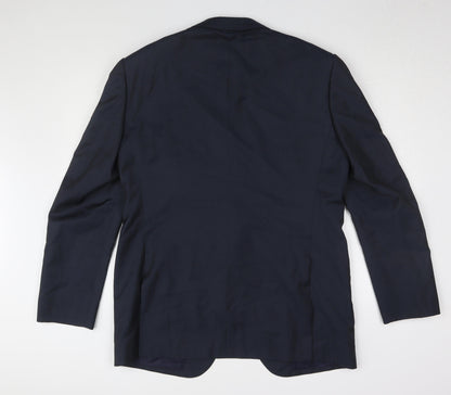 Mens UK Size 42 Marks and Spencer Regular Blue Suit Jacket