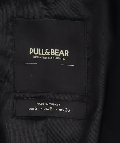 Pull & Bear Women's Black Regular Blazer Jacket Size 8