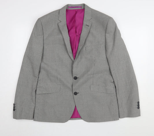 Mens UK Size 40 Marks and Spencer Regular Grey Suit Jacket