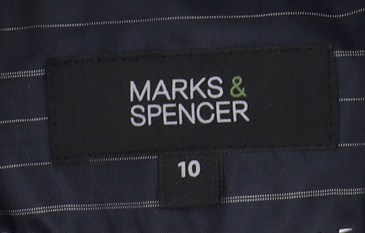 Marks & Spencer Women's Black Regular Blazer Size 10