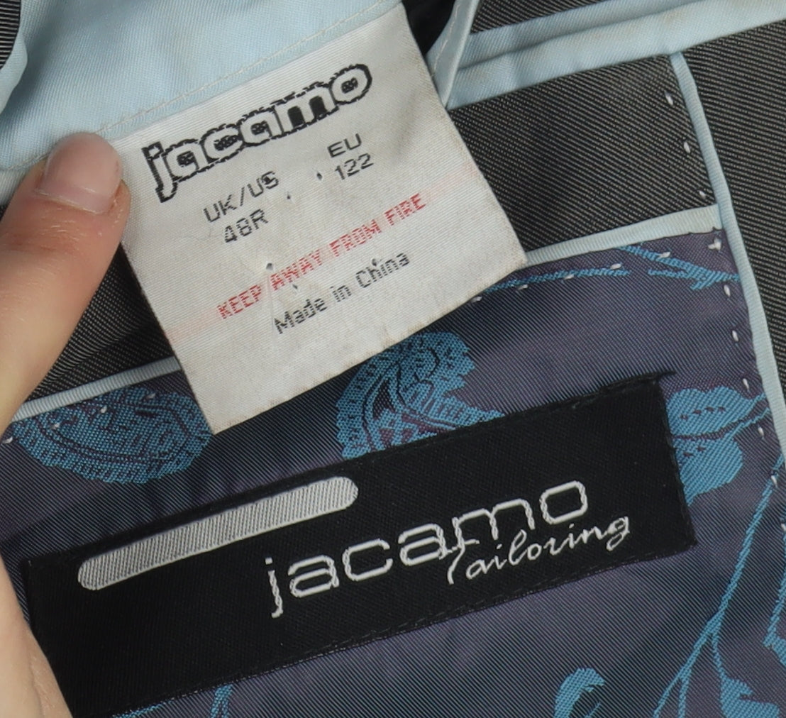 Mens UK Size 48 Jacamo Regular Grey Suit Jacket