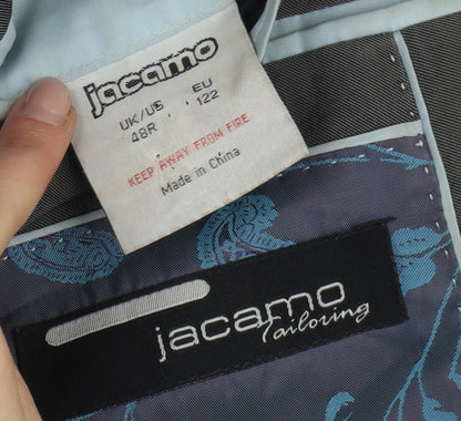 Mens UK Size 48 Jacamo Regular Grey Suit Jacket