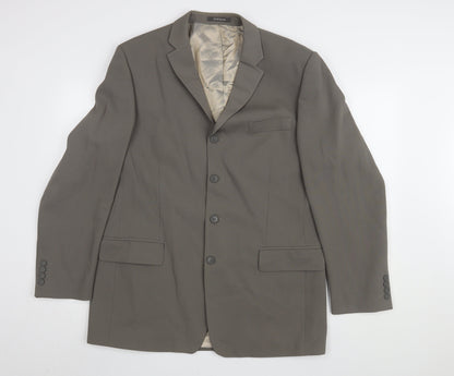 Mens UK Size 42 River Island Regular Brown Suit Jacket