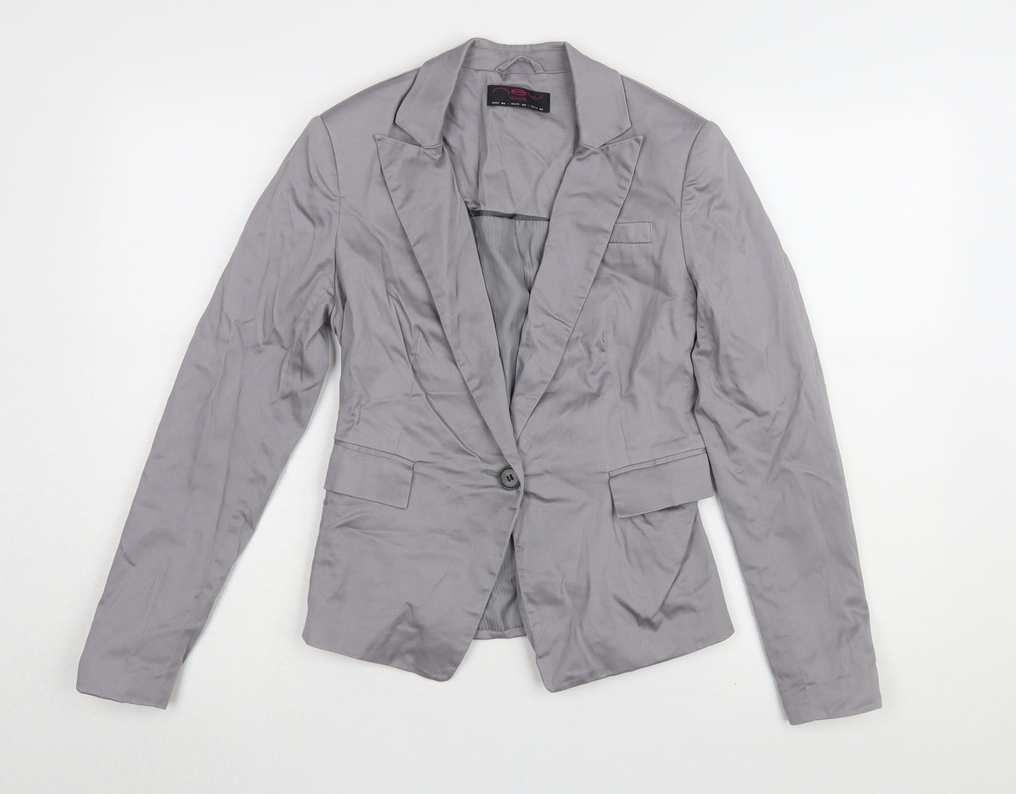 New Look Grey Women's Blazer Size 10 Classic
