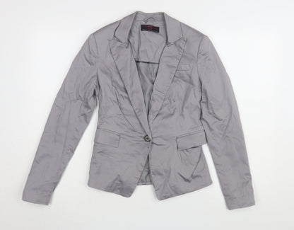 New Look Grey Women's Blazer Size 10 Classic