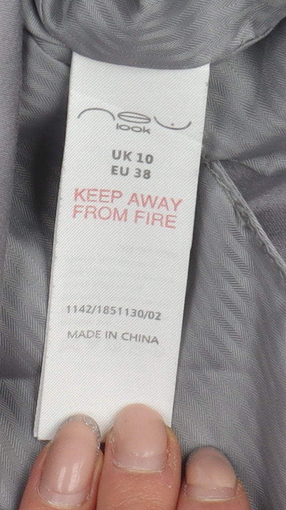 New Look Grey Women's Blazer Size 10 Classic