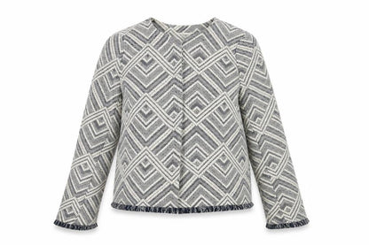 Womens UK Size 12 Paraphrase Multicoloured Basic Jacket