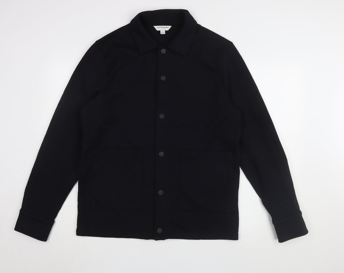 Autograph Men's Black Jacket M with Button Closure