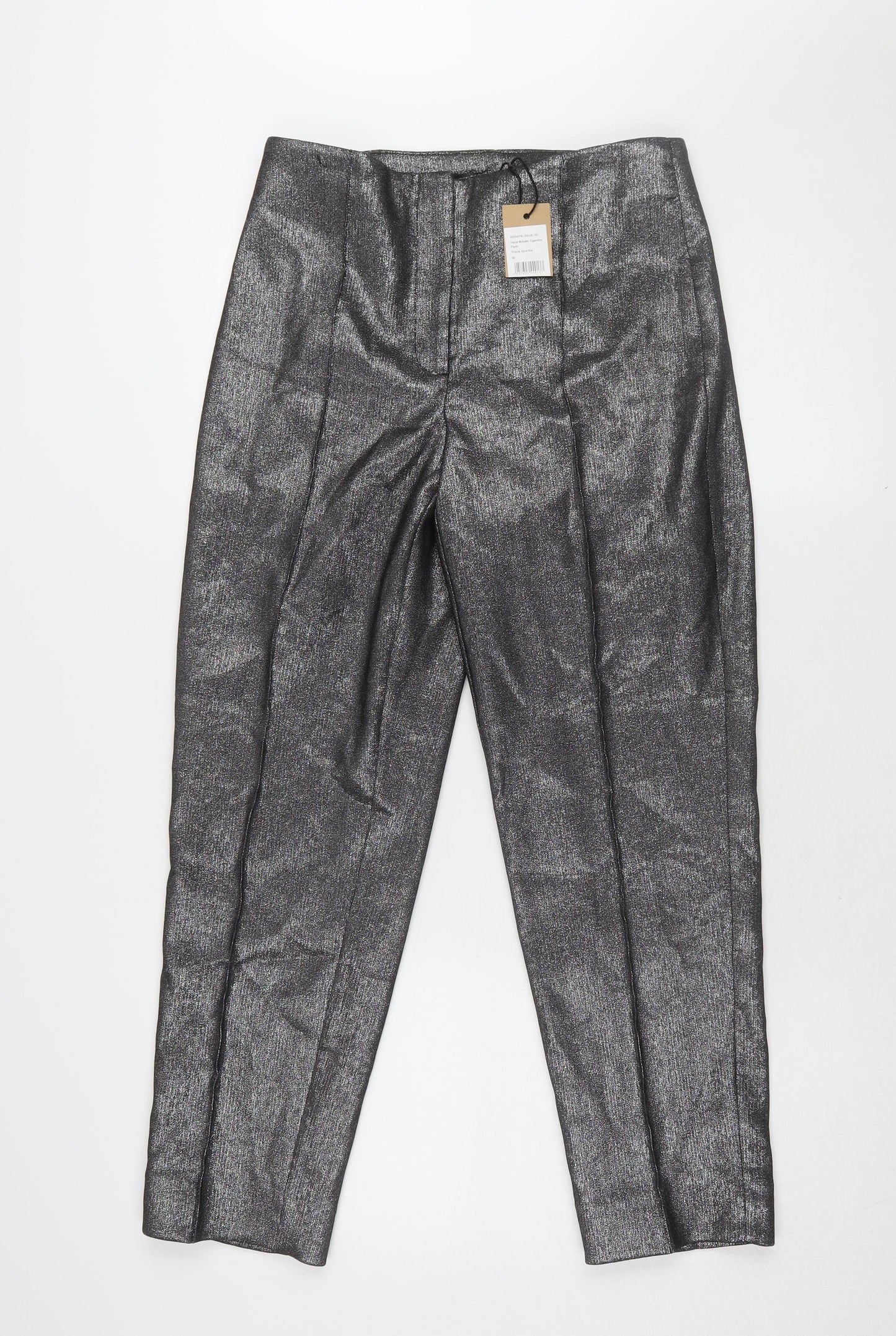 Womens UK Size 10 Hush Regular Fit Ankle Black Trousers