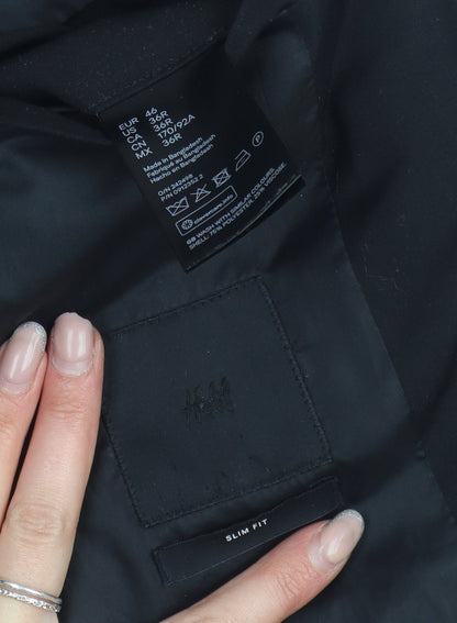 Mens UK Size 36 H&M Regular Black Suit Jacket