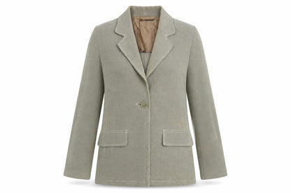Beppe Bondi Women's Blazer Beige Size 14 Herringbone