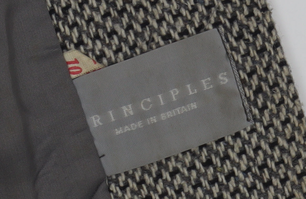 Principles Women's Grey Blazer, Size 10, Classic Tweed