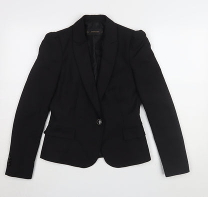 Zara Women's Black Blazer, S, Classic Business Style