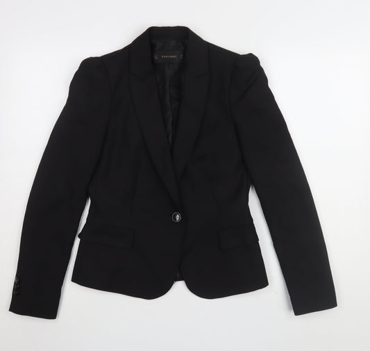 Zara Women's Black Blazer, S, Classic Business Style