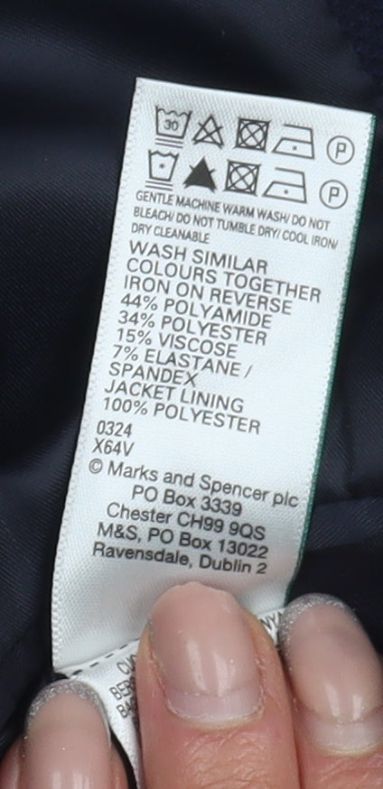 Mens UK Size 38 Marks and Spencer Regular Blue Suit Jacket
