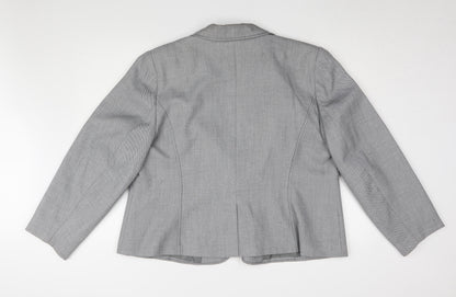 Back view of Isabella Women's Grey Suit Jacket, size 20, Elegant Workwear