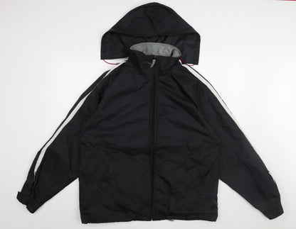 B&C Collection Black Unisex Rain Jacket L