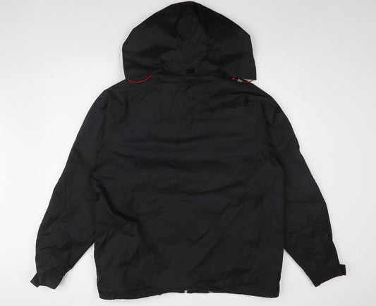 B&C Collection Black Unisex Rain Jacket L