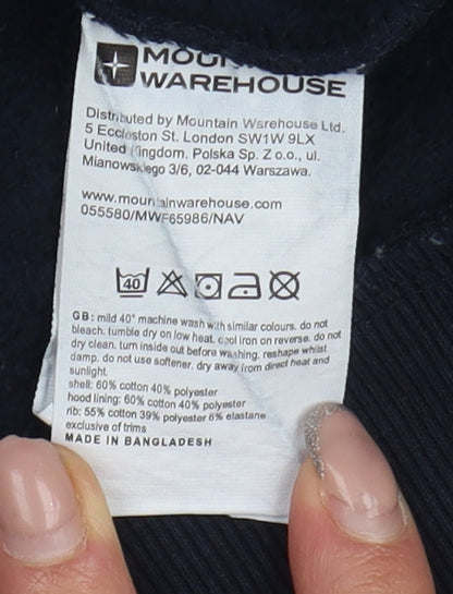 Womens UK Size 10 Mountain Warehouse Black Pullover Hoodie