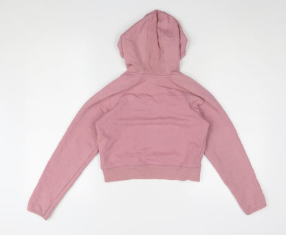 USA Pro Girls Pink Hoodie, Pullover, 7-8 Years, All Seasons
