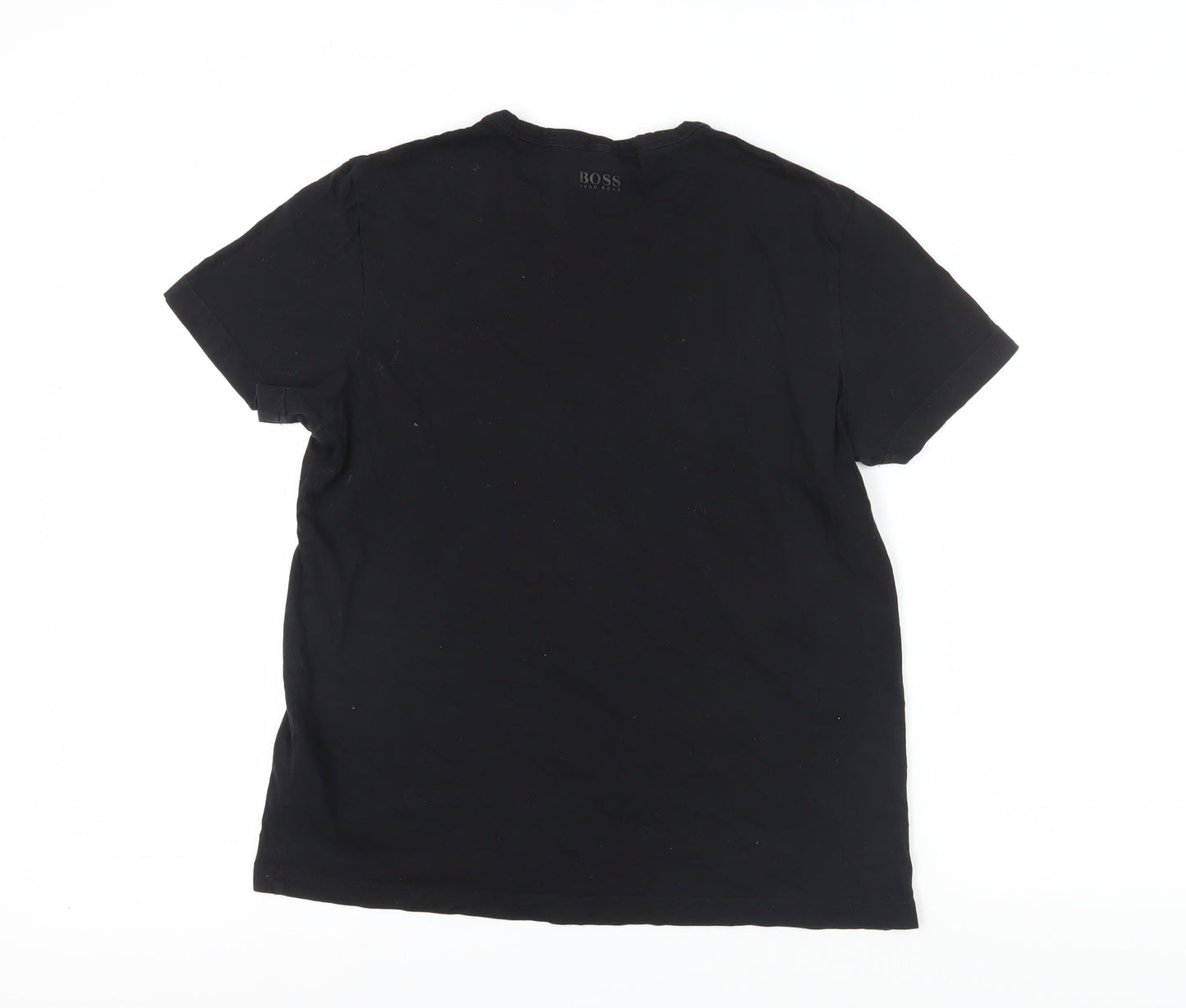 Mens UK Size S HUGO BOSS Black  T-Shirt