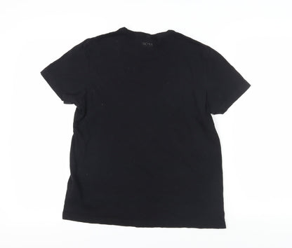 Mens UK Size S HUGO BOSS Black  T-Shirt