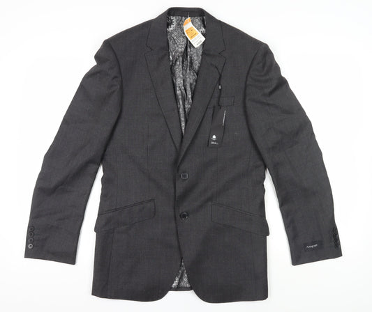 Marks and Spencer Men's Grey Blazer, Size 36R, Formal