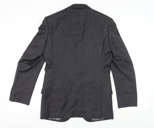 Marks and Spencer Men's Grey Blazer, Size 36R, Formal